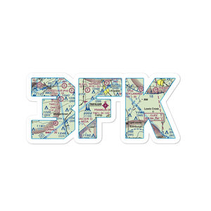 Franklin Flying Field (3FK) VFR Sectional Sticker