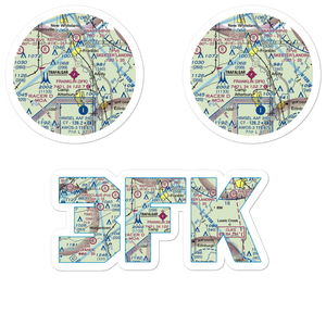 Franklin Flying Field (3FK) VFR Sectional Sticker Pack