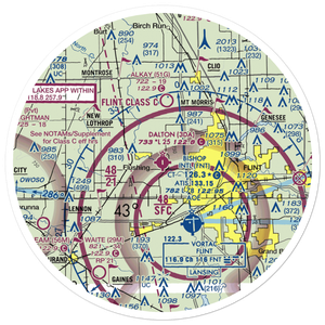 Dalton Airport (3DA) VFR Sectional Sticker (30 mile)