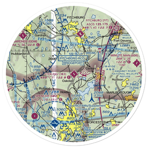 Sterling Airport (3B3) VFR Sectional Sticker (30 mile)