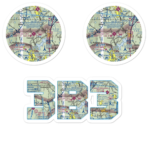 Sterling Airport (3B3) VFR Sectional Sticker Pack