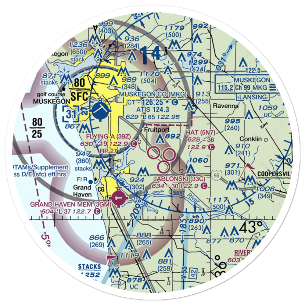 Flying-A-Ranch Airport (39Z) VFR Sectional Sticker (30 mile) 