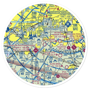 Flyin' B Airport (39R) VFR Sectional Sticker (30 mile)