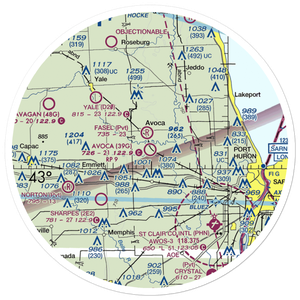 Avoca Airport (39G) VFR Sectional Sticker (30 mile)