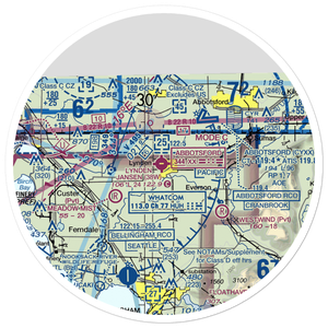 Lynden Airport (38W) VFR Sectional Sticker (30 mile)