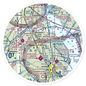 Smyrna Airport (38N) VFR Sectional Sticker (30 mile)