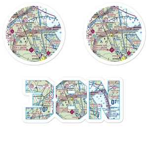 Smyrna Airport (38N) VFR Sectional Sticker Pack