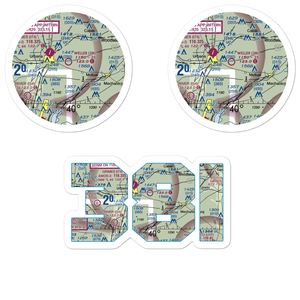 Weller Airport (38I) VFR Sectional Sticker Pack