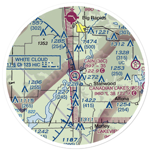 Cain Field (38C) VFR Sectional Sticker (20 mile)