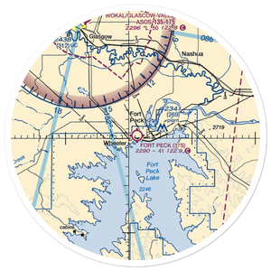 Fort Peck Airport (37S) VFR Sectional Sticker (30 mile)