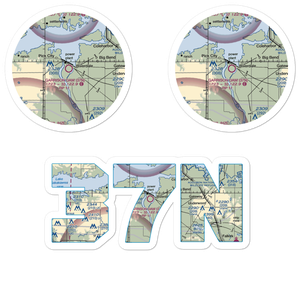 Garrison Dam Recreational Airpark (37N) VFR Sectional Sticker Pack