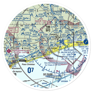 Vortex Heliport (35M) VFR Sectional Sticker (30 mile)
