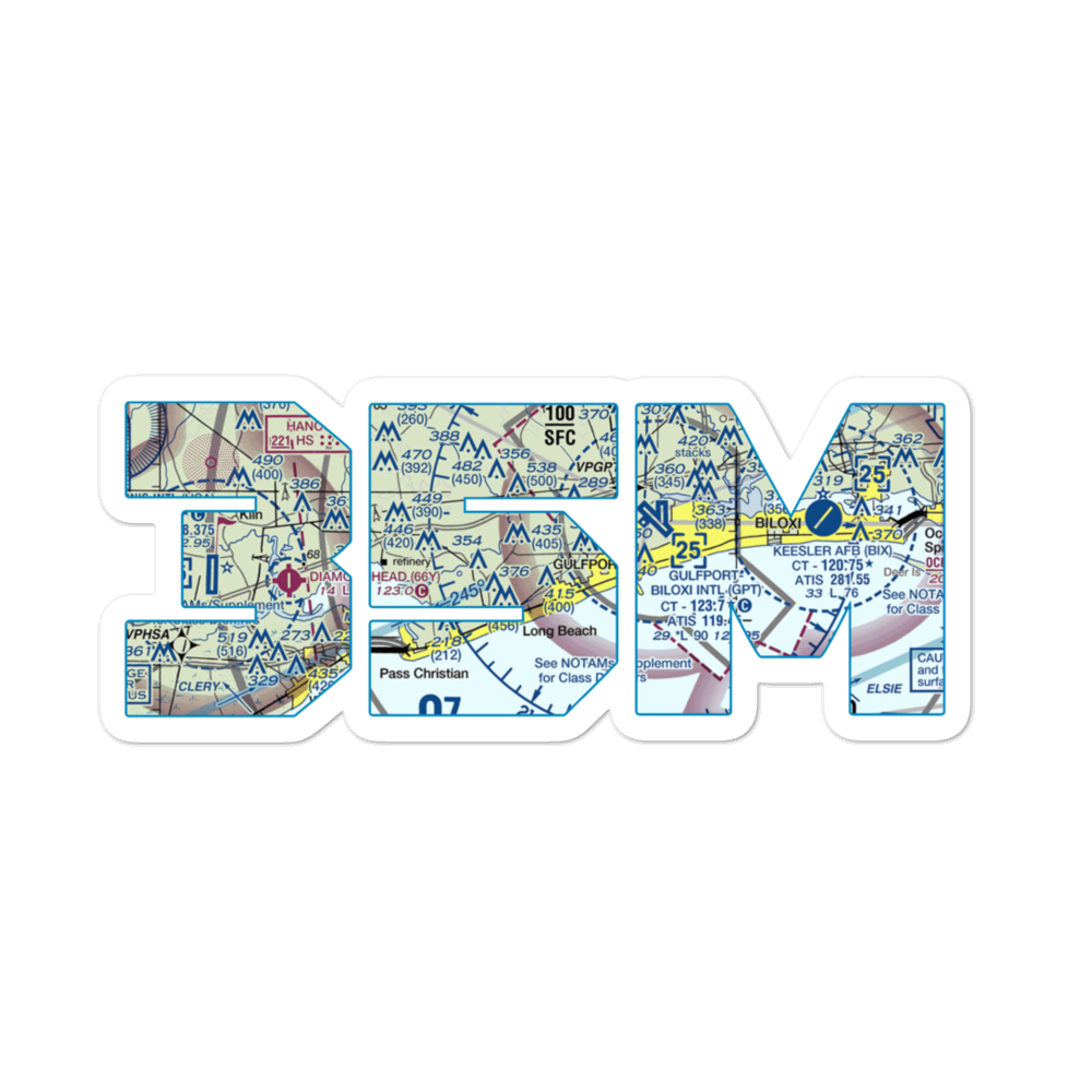 Vortex Heliport (35M) VFR Sectional Sticker 