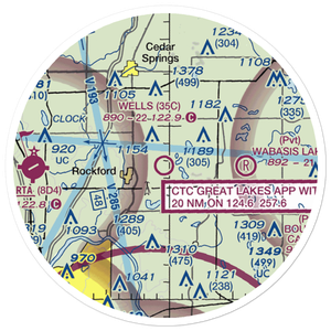 Wells Airport (35C) VFR Sectional Sticker (20 mile)