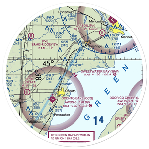 Sweetwater Bay Seaplane Base (30W) VFR Sectional Sticker (30 mile)