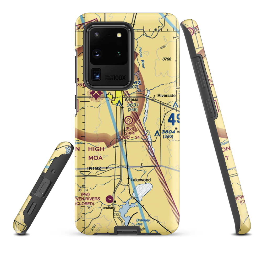 2 X 4 Ranch Airport (NM47) VFR Sectional Samsung Phone Case Samsung Galaxy S20 Ultra model shown