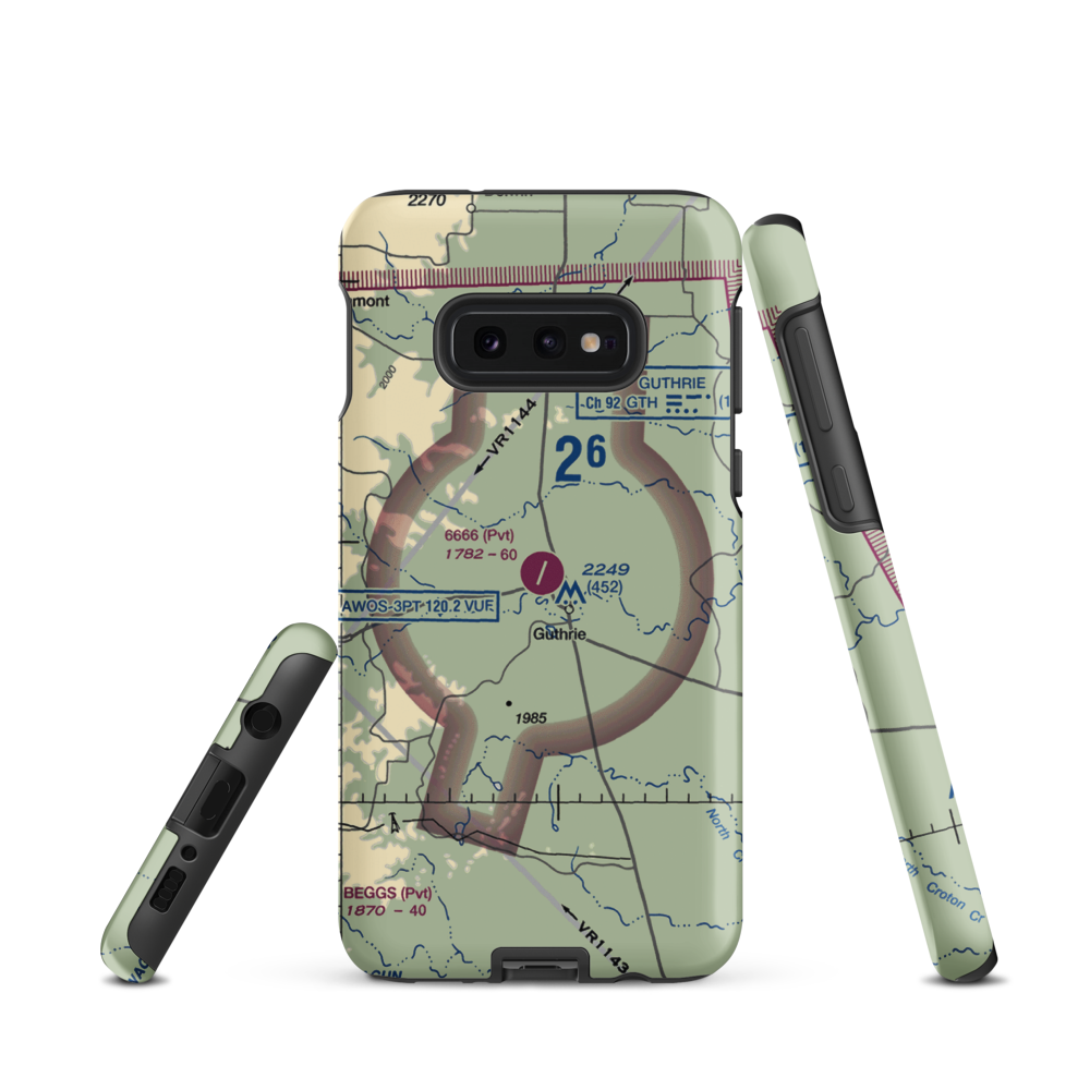 6666 Ranch Airport (6TE6) VFR Sectional Samsung Phone Case Samsung Galaxy S10e model shown
