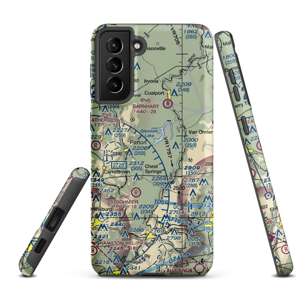 7-H Skeet Club Inc. Field (PS53) VFR Sectional Samsung Phone Case Samsung Galaxy S21 Plus model shown