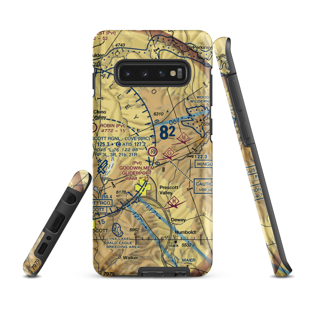 A C Goodwin Memorial Field Gliderport (AZ86) VFR Sectional Samsung Phone Case Samsung Galaxy S10 Plus model shown