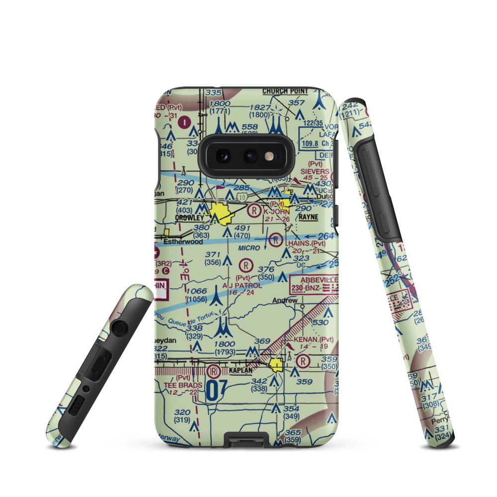 A J Patrol Airport (LS09) VFR Sectional Samsung Phone Case Samsung Galaxy S10 Plus model shown