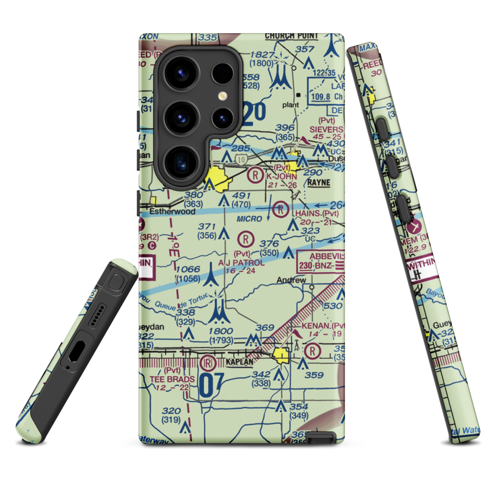 A J Patrol Airport (LS09) VFR Sectional Samsung Phone Case Samsung Galaxy S24 Ultra model shown