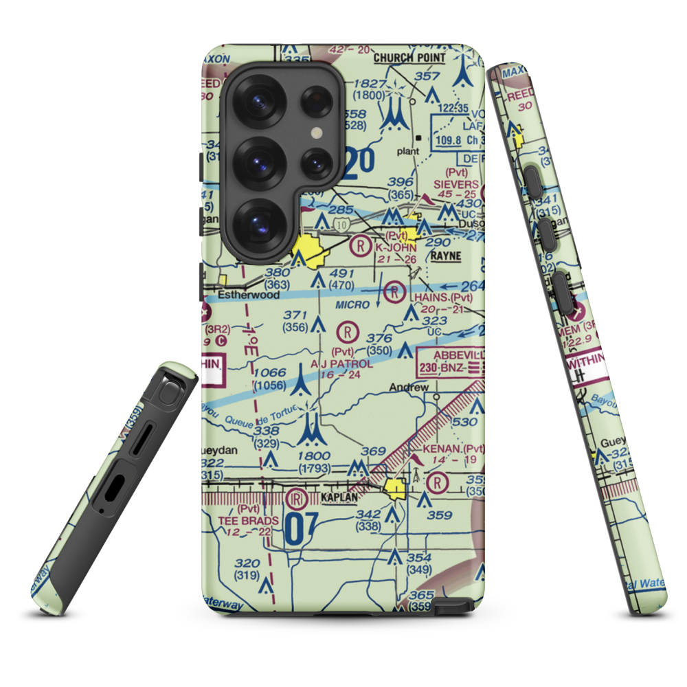 A J Patrol Airport (LS09) VFR Sectional Samsung Phone Case Samsung Galaxy S25 Ultra model shown