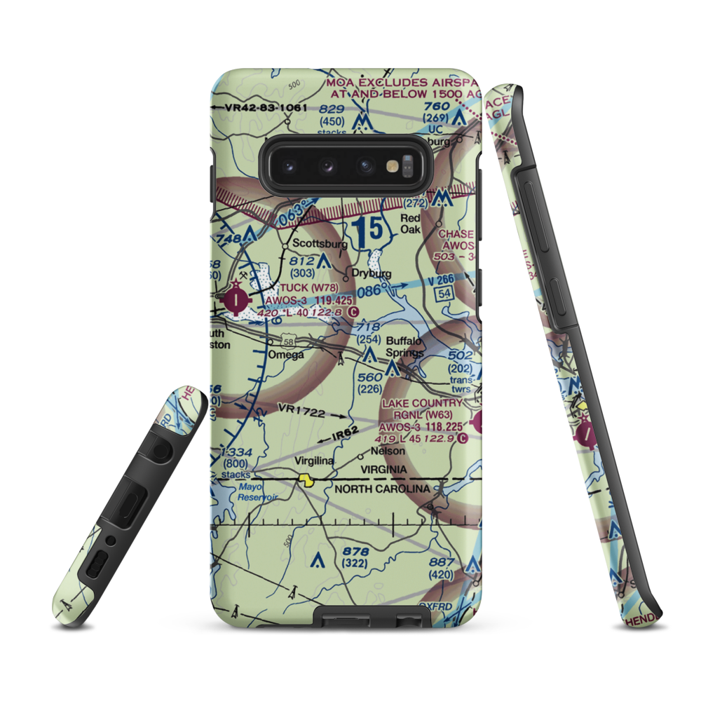 Aaron Penston Field (1VA7) VFR Sectional Samsung Phone Case Samsung Galaxy S10 Plus model shown