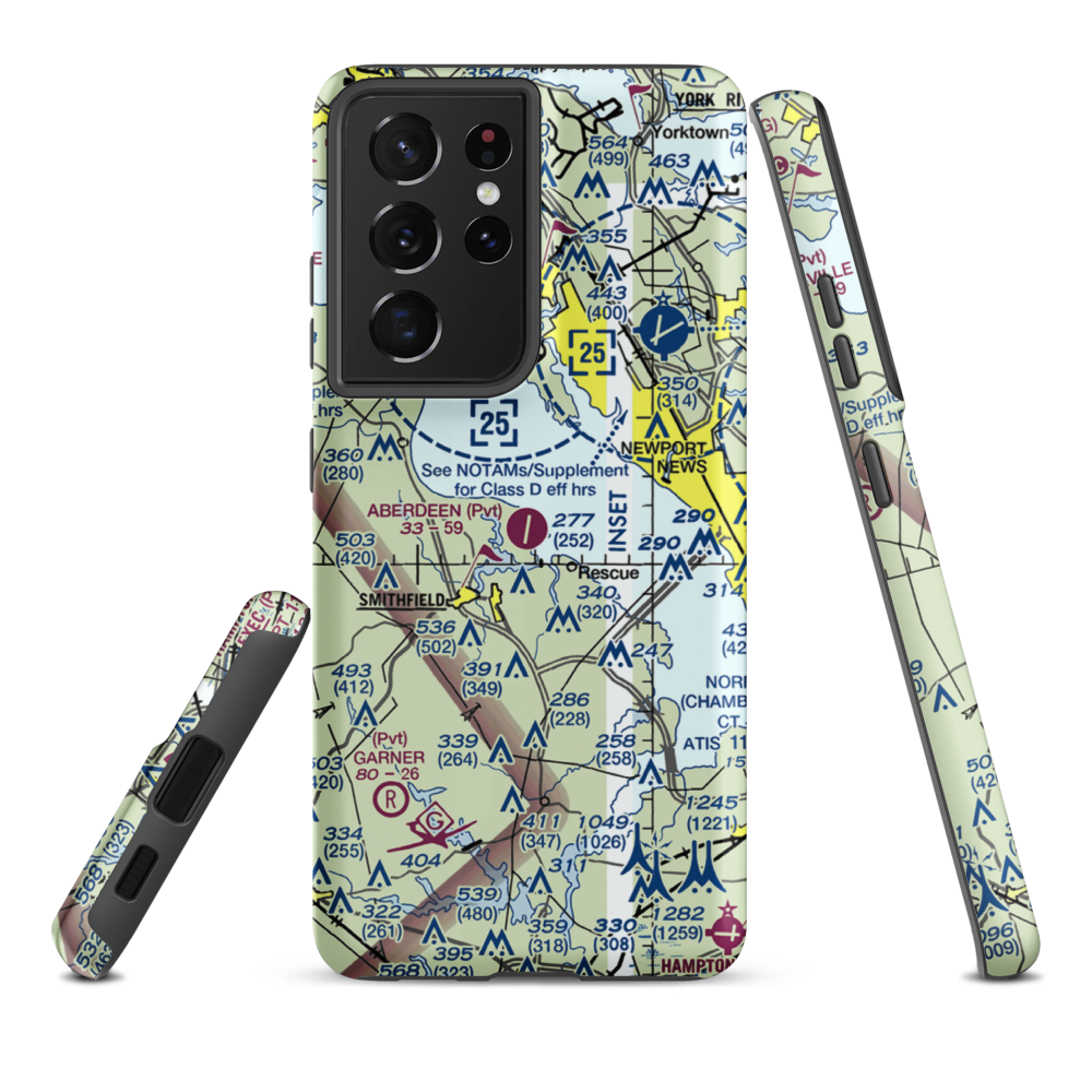 Aberdeen Field (31VA) VFR Sectional Samsung Phone Case Samsung Galaxy S21 Ultra model shown