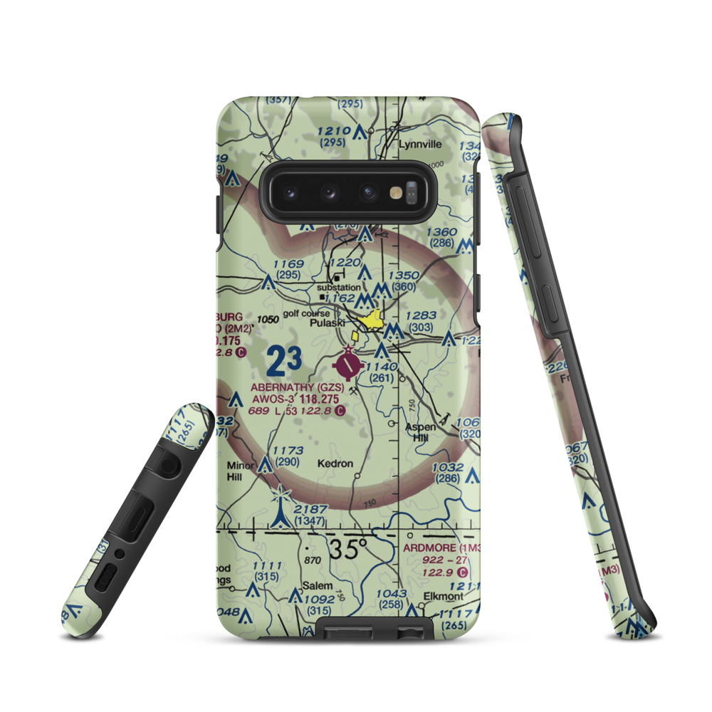 Abernathy Field (GZS) VFR Sectional Samsung Phone Case Samsung Galaxy S10 model shown