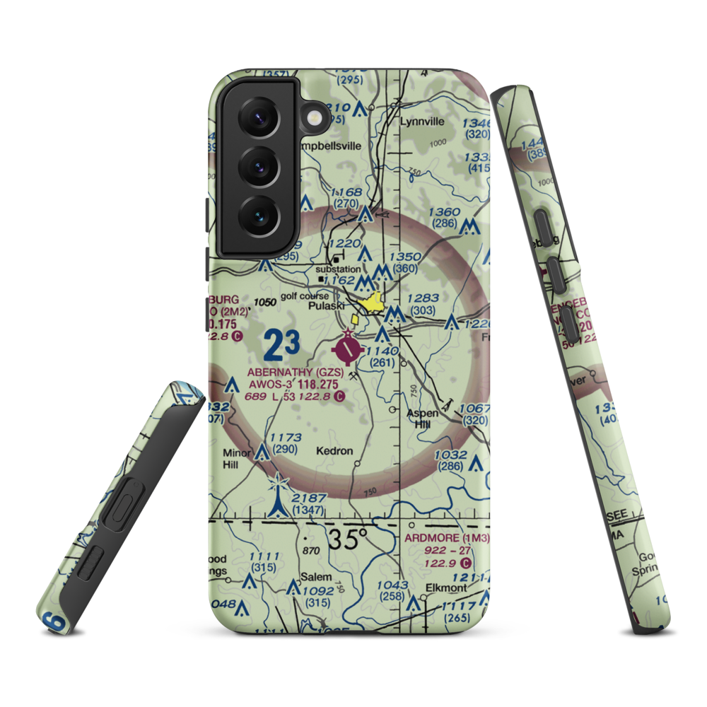 Abernathy Field (GZS) VFR Sectional Samsung Phone Case Samsung Galaxy S22 Plus model shown