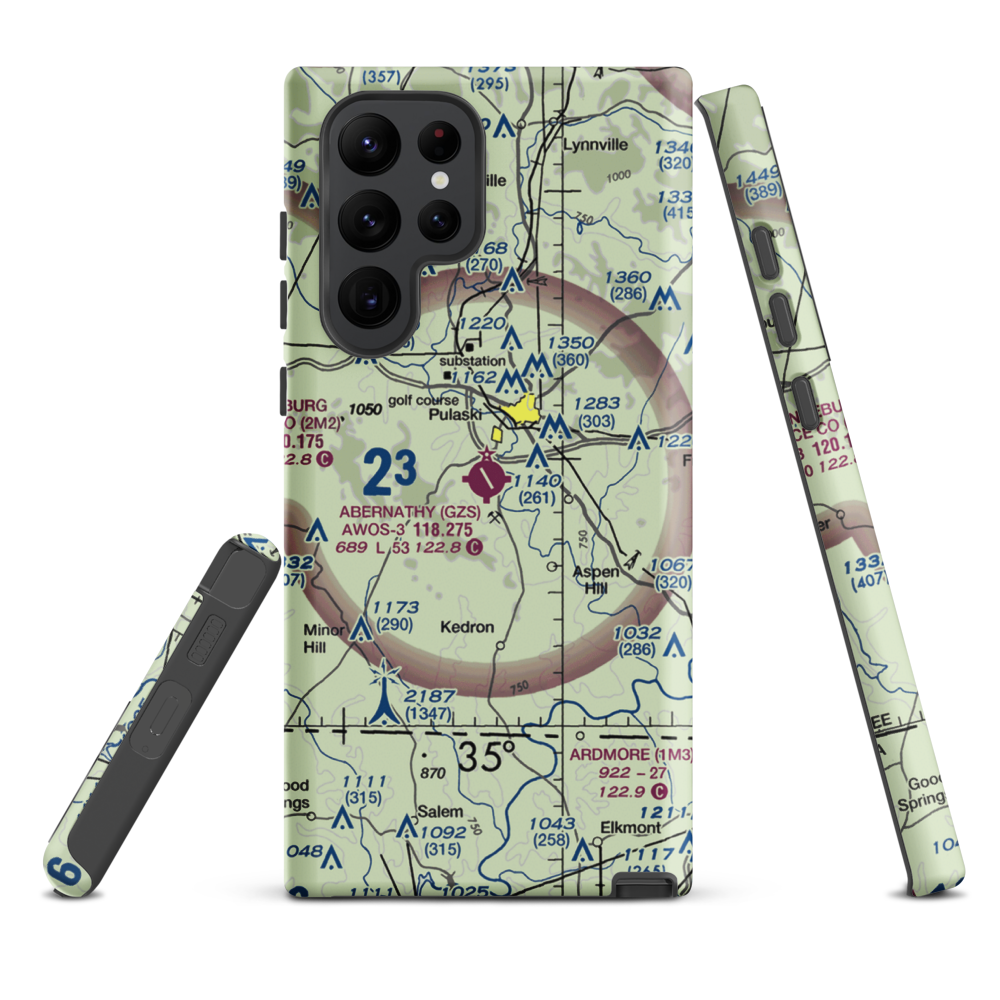 Abernathy Field (GZS) VFR Sectional Samsung Phone Case Samsung Galaxy S22 Ultra model shown