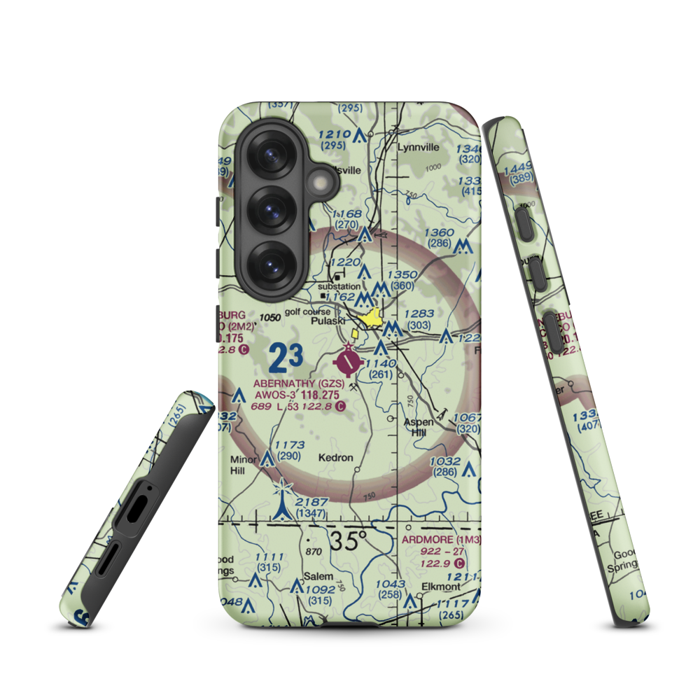 Abernathy Field (GZS) VFR Sectional Samsung Phone Case Samsung Galaxy S25 model shown