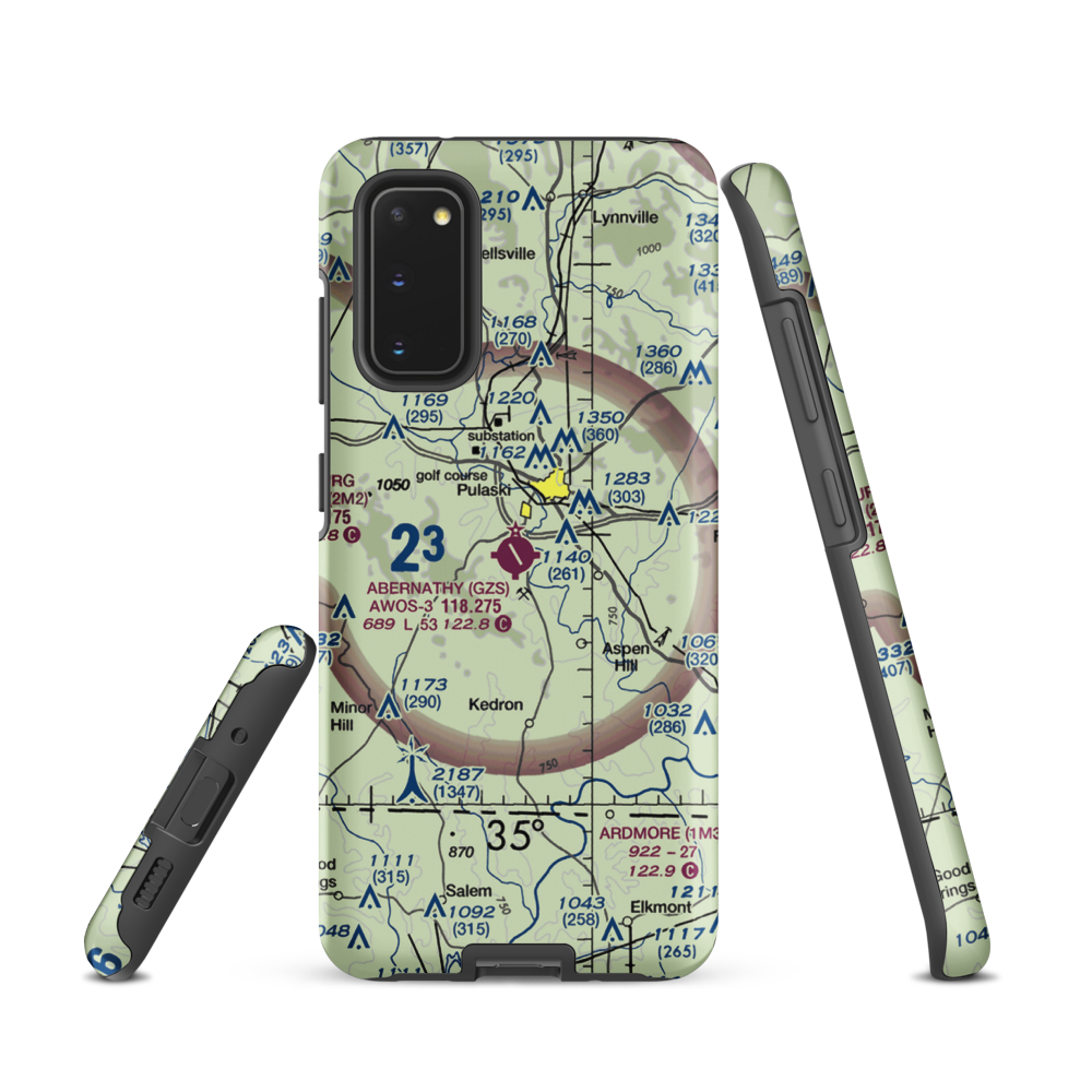 Abernathy Field (GZS) VFR Sectional Samsung Phone Case Samsung Galaxy S20 model shown
