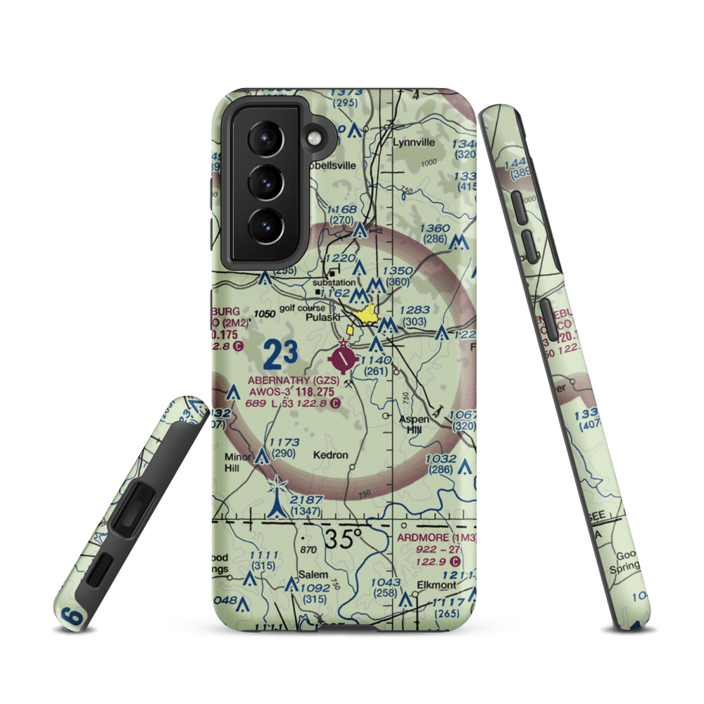 Abernathy Field (GZS) VFR Sectional Samsung Phone Case Samsung Galaxy S21 model shown