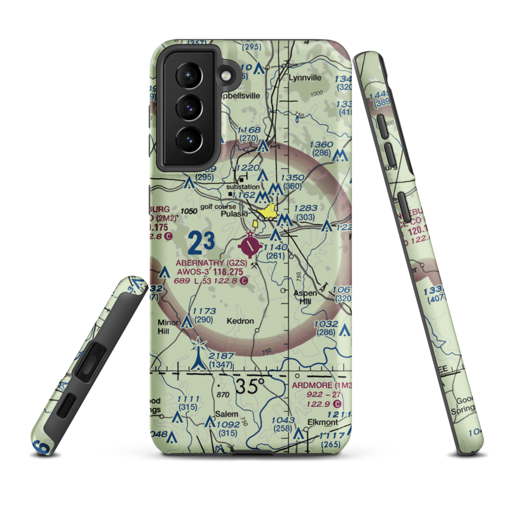 Abernathy Field (GZS) VFR Sectional Samsung Phone Case Samsung Galaxy S21 Plus model shown