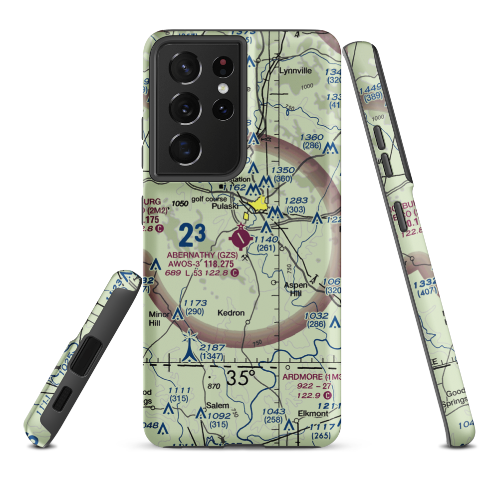Abernathy Field (GZS) VFR Sectional Samsung Phone Case Samsung Galaxy S21 Ultra model shown
