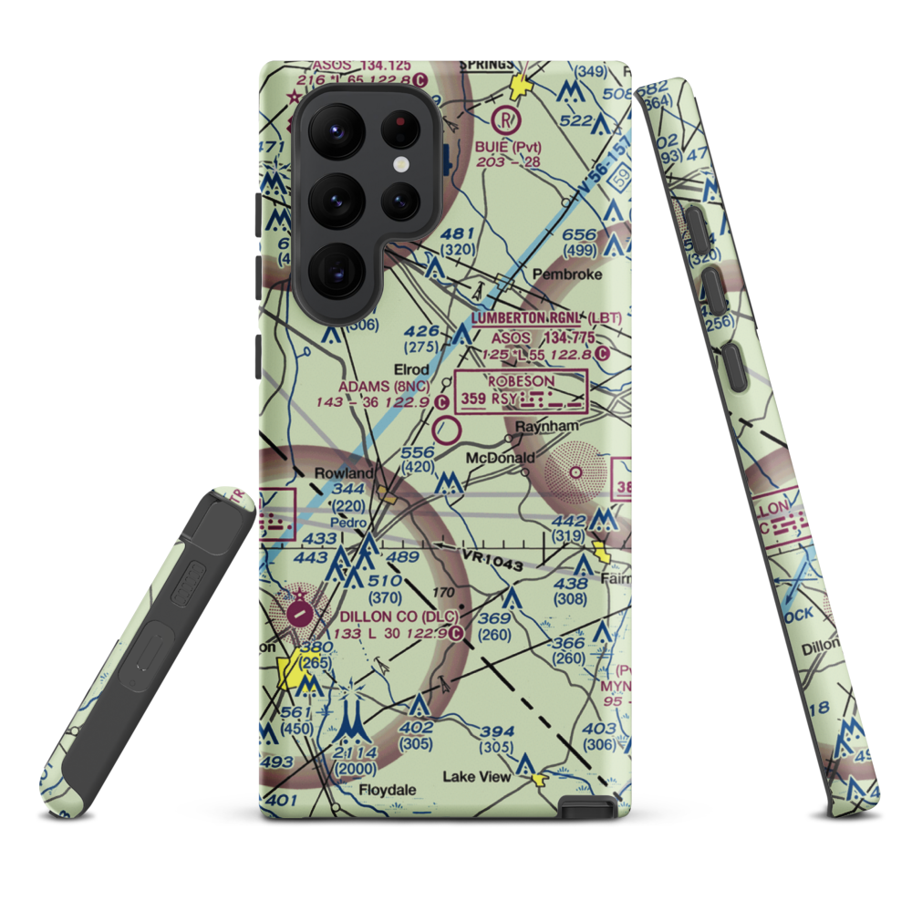 Adams Airport (8NC) VFR Sectional Samsung Phone Case Samsung Galaxy S22 Ultra model shown