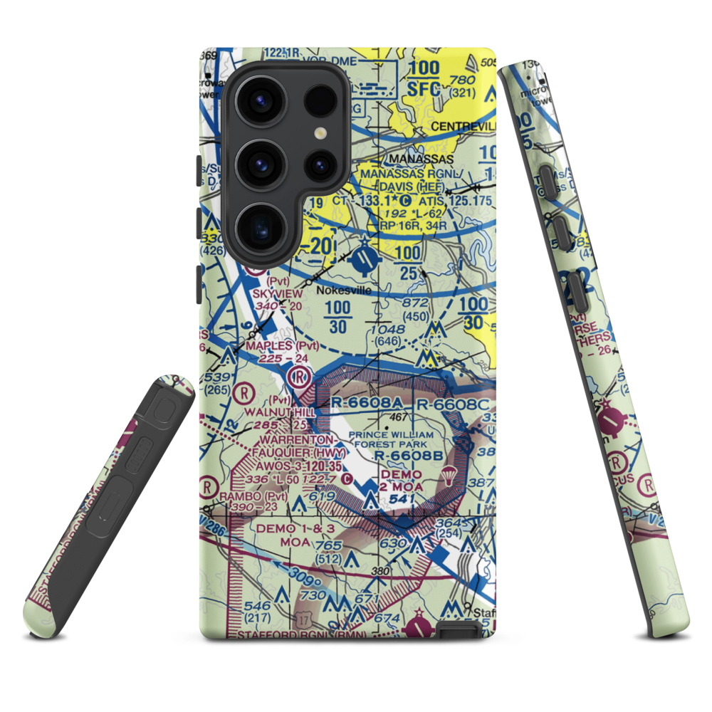 Aden Field (VA71) VFR Sectional Samsung Phone Case Samsung Galaxy S23 Ultra model shown
