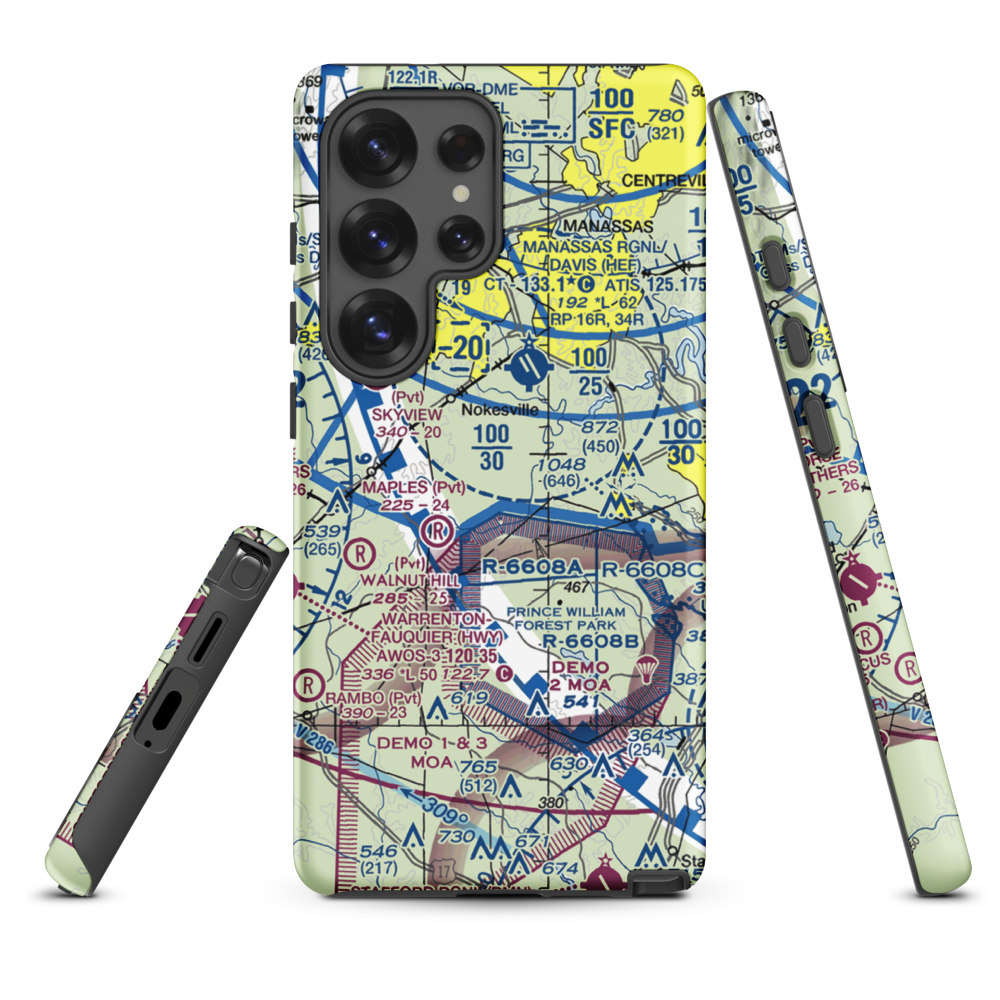 Aden Field (VA71) VFR Sectional Samsung Phone Case Samsung Galaxy S25 Ultra model shown