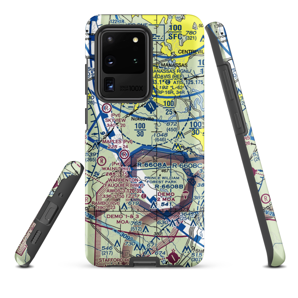 Aden Field (VA71) VFR Sectional Samsung Phone Case Samsung Galaxy S20 Ultra model shown