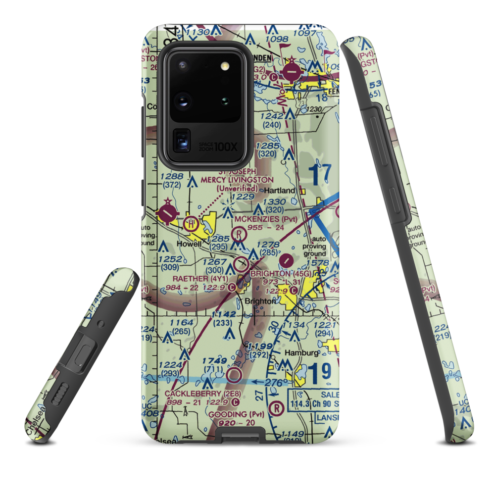 Aeronut Park Balloonport (13M) VFR Sectional Samsung Phone Case Samsung Galaxy S20 Ultra model shown
