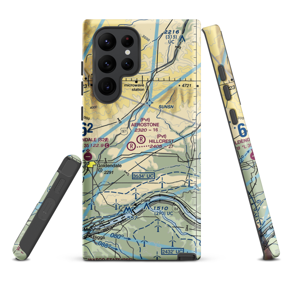 Aerostone Ranch Airport (03WN) VFR Sectional Samsung Phone Case Samsung Galaxy S22 Ultra model shown