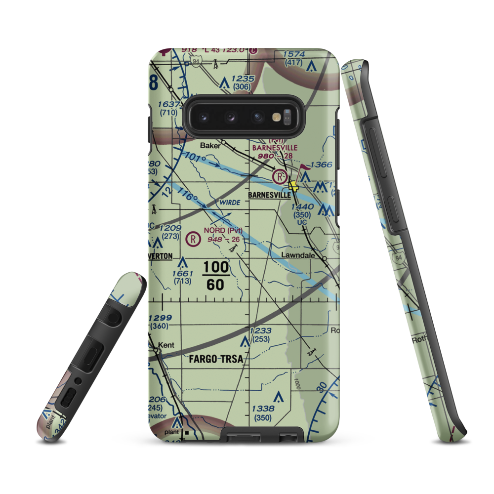 Ag Spray Inc Airport (94MN) VFR Sectional Samsung Phone Case Samsung Galaxy S10 Plus model shown