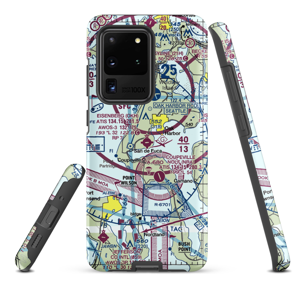 AJ Eisenberg Airport (OKH) VFR Sectional Samsung Phone Case Samsung Galaxy S20 Ultra model shown