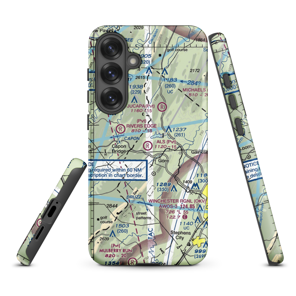 Al's Field (48VA) VFR Sectional Samsung Phone Case Samsung Galaxy S25 Plus model shown