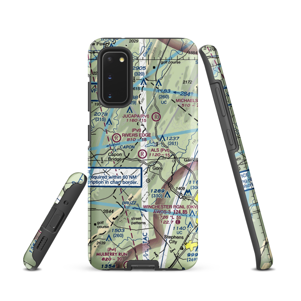 Al's Field (48VA) VFR Sectional Samsung Phone Case Samsung Galaxy S20 model shown