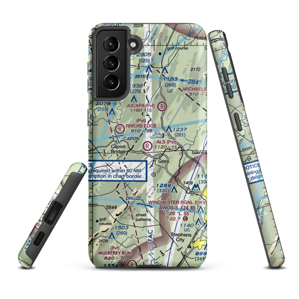 Al's Field (48VA) VFR Sectional Samsung Phone Case Samsung Galaxy S21 Plus model shown