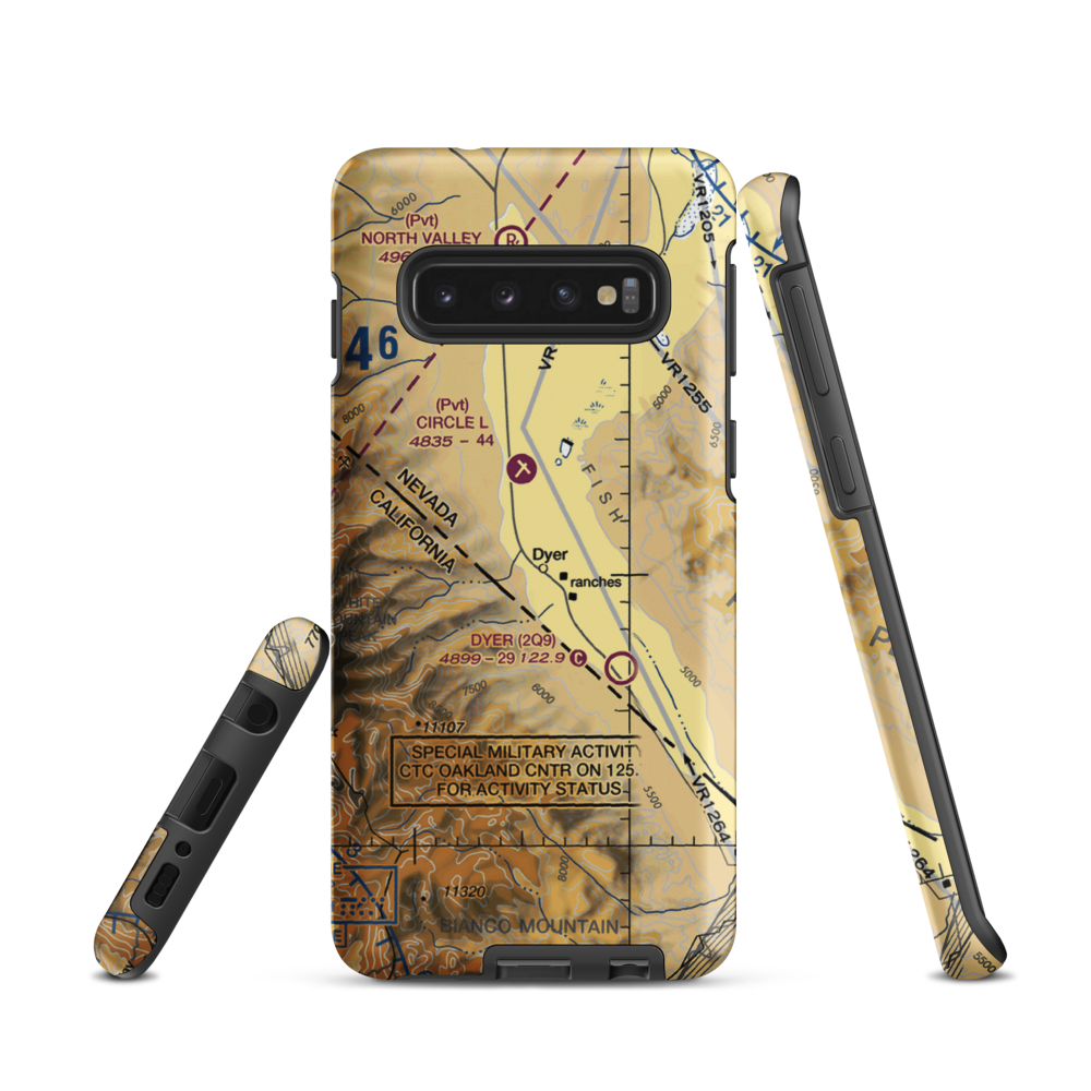 Alaki Hot Springs (US-0055) VFR Sectional Samsung Phone Case Samsung Galaxy S10 model shown