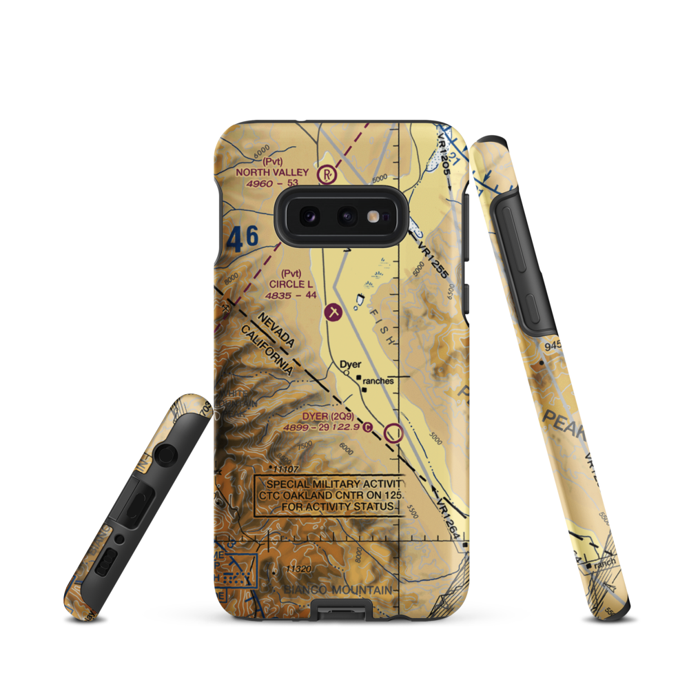 Alaki Hot Springs (US-0055) VFR Sectional Samsung Phone Case Samsung Galaxy S10e model shown