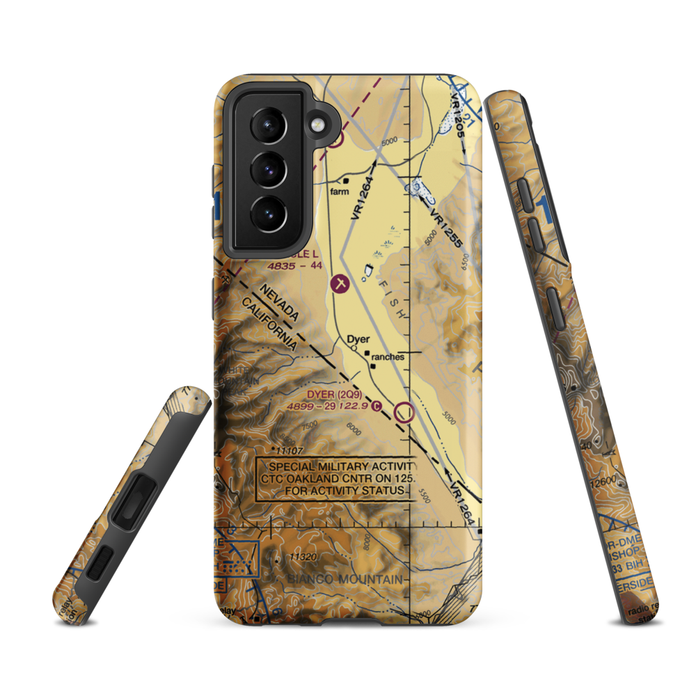 Alaki Hot Springs (US-0055) VFR Sectional Samsung Phone Case Samsung Galaxy S21 FE model shown